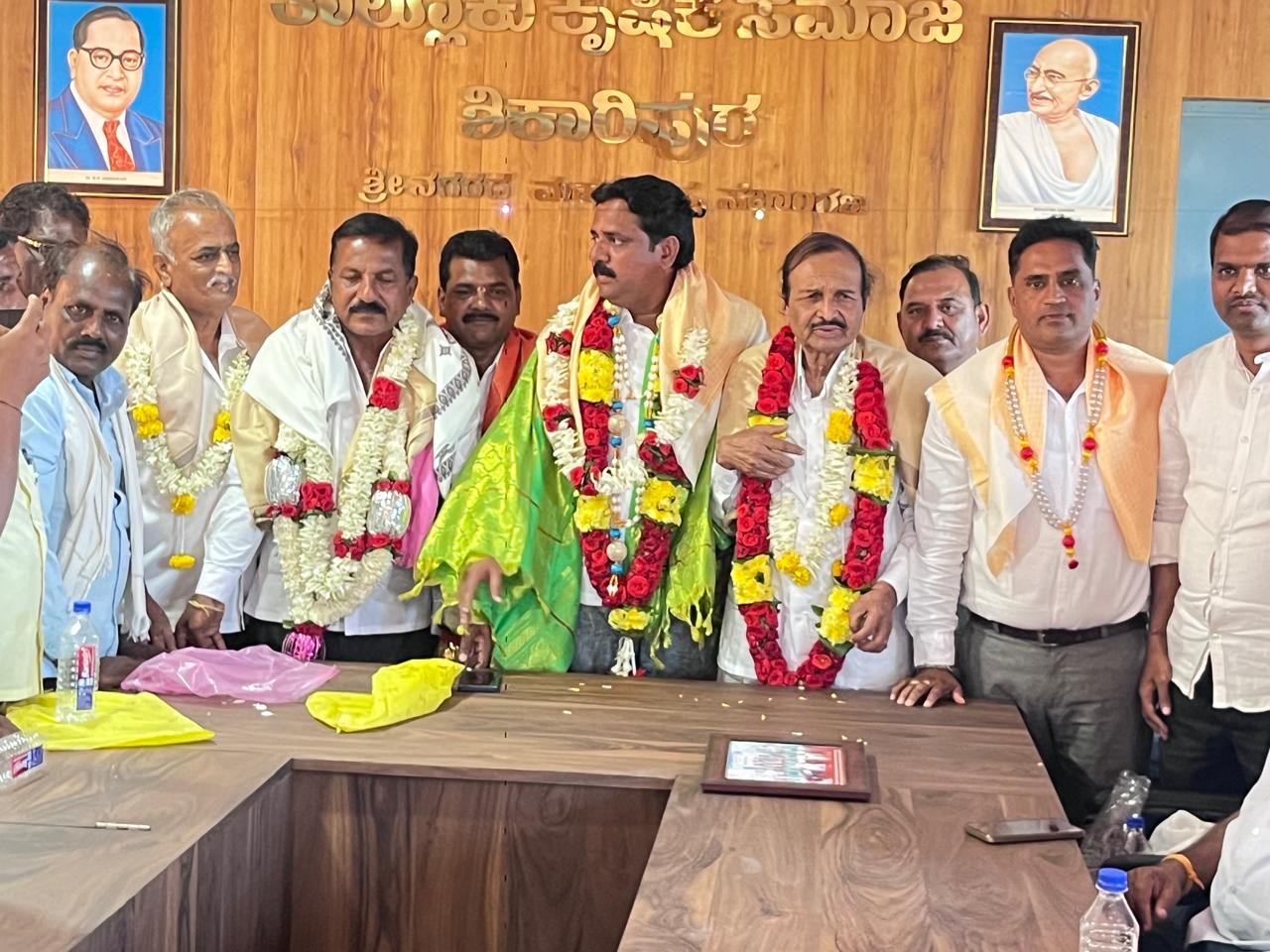 ಶಿಕಾರಿಪುರ ತಾಲೂಕು ಕೃಷಿಕ ಸಮಾಜದ ಅಧ್ಯಕ್ಷರಾಗಿ ಮಹೇಶ್ ಹುಲ್ಮಾರ್ ಆಯ್ಕೆ 