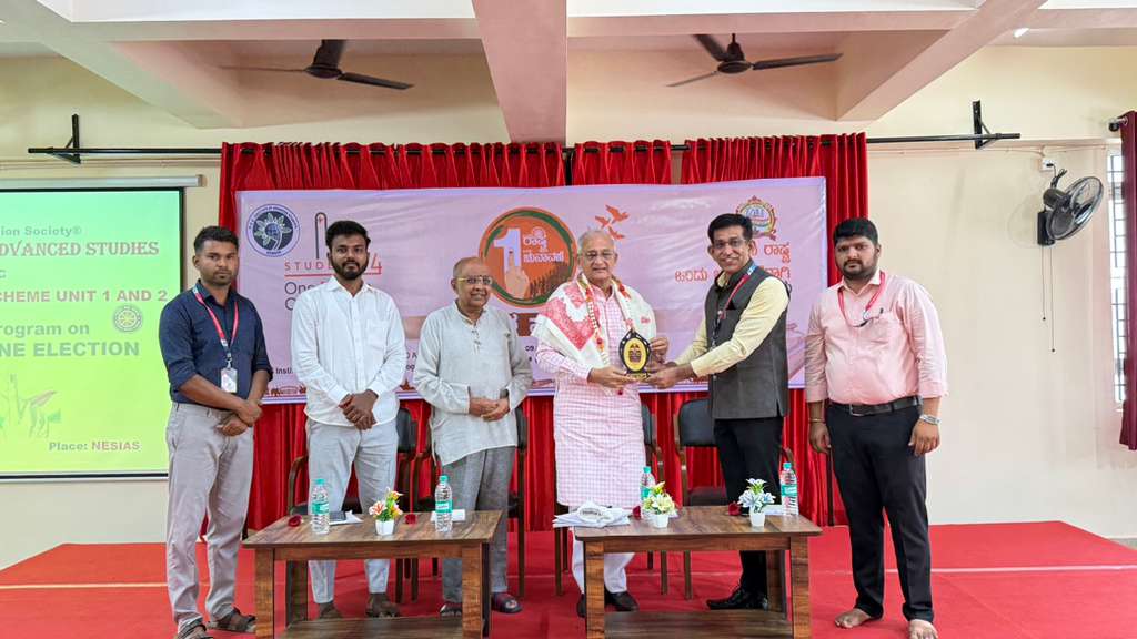 ಎನ್.ಇ.ಎಸ್ ಐ.ಎ.ಎಸ್ ಕಾಲೇಜಿನಲ್ಲಿ “ಒಂದು ರಾಷ್ಟ್ರ – ಒಂದು ಚುನಾವಣೆ” ಕುರಿತು ವಿಶೇಷ ಕಾರ್ಯಕ್ರಮ